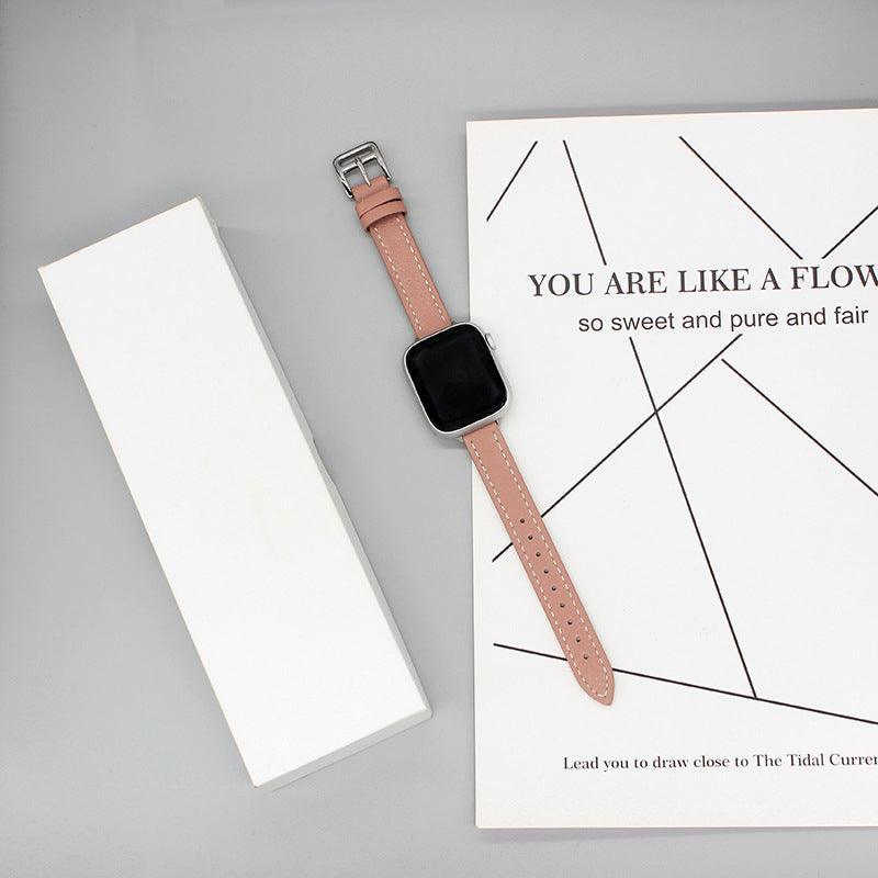 【8色】ステッチ アトラージュ 本革 バンド applewatch apple watch バンド givgiv 38mm/40mm/41mm用 07ピンク