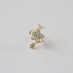 アン フラワー イヤーカフ Earcuffs bling moon