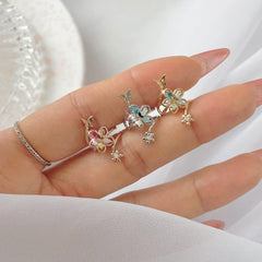 アン フラワー イヤーカフ Earcuffs bling moon