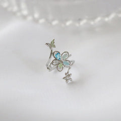 アン フラワー イヤーカフ Earcuffs bling moon