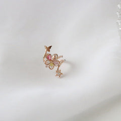 アン フラワー イヤーカフ Earcuffs bling moon