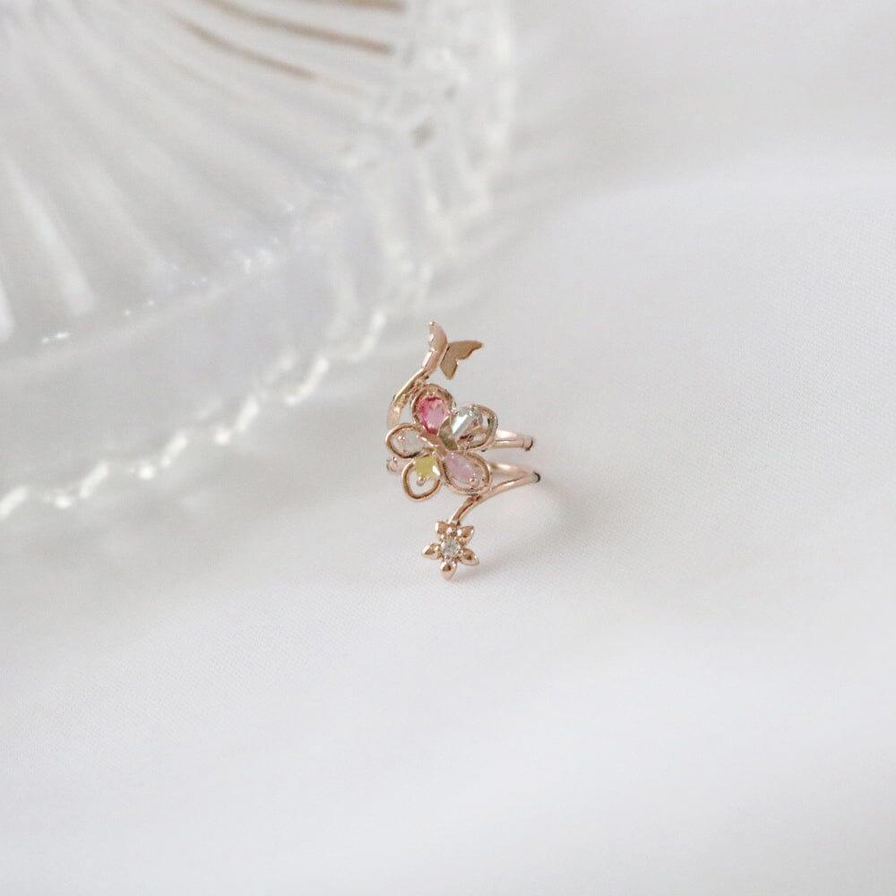 アン フラワー イヤーカフ Earcuffs bling moon