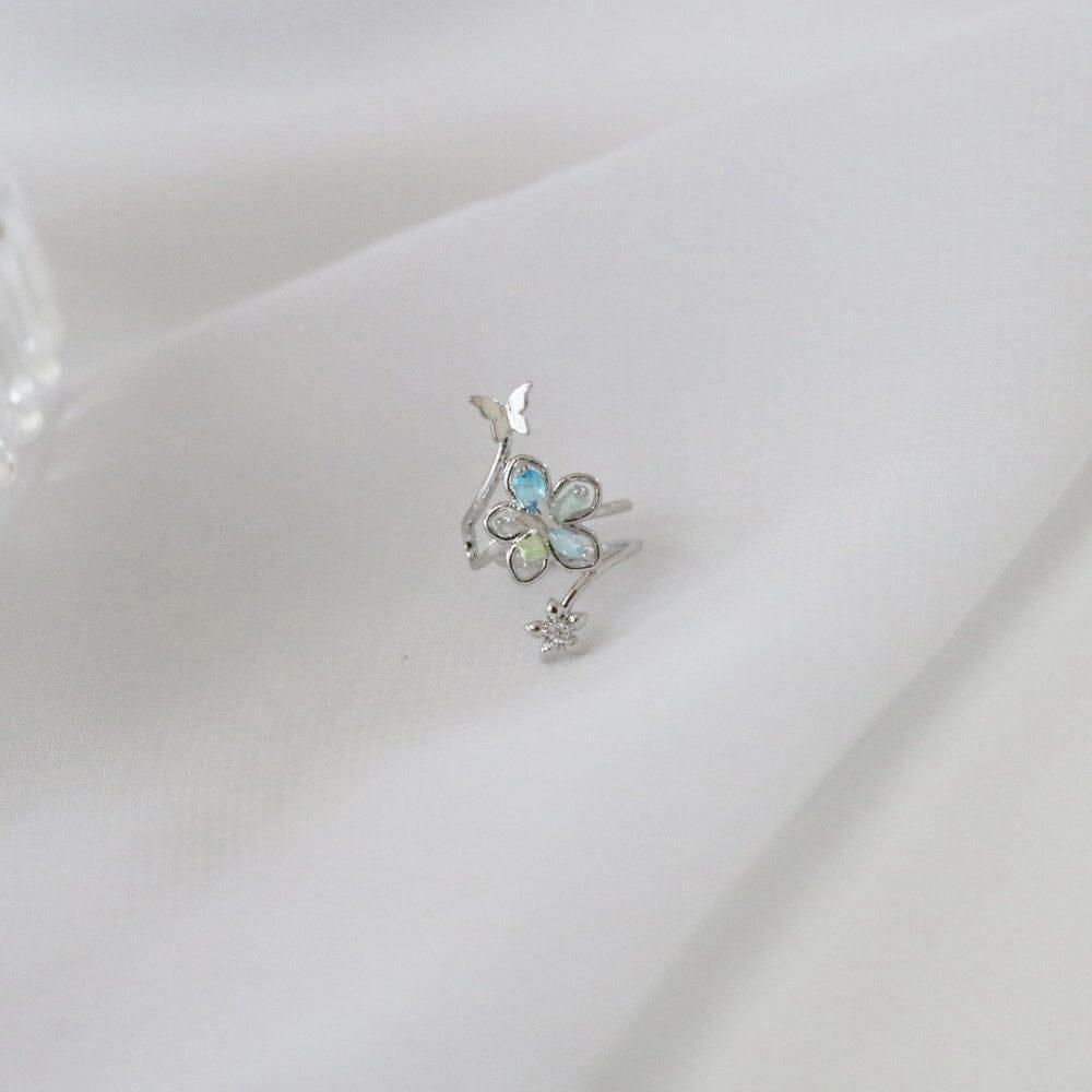 アン フラワー イヤーカフ Earcuffs bling moon