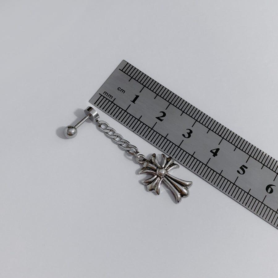 アンティーク クロス チェーン ドロップ ピアッシング Piercing from lizzy