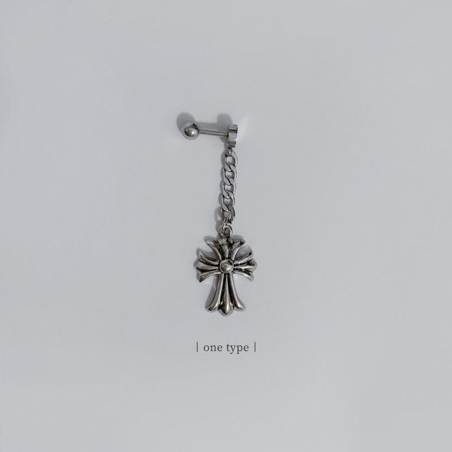 アンティーク クロス チェーン ドロップ ピアッシング Piercing from lizzy