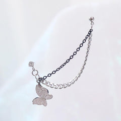 アンティーク蝶々ツーピンピアッシング Piercing bling moon