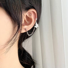 アンティーク蝶々ツーピンピアッシング Piercing bling moon