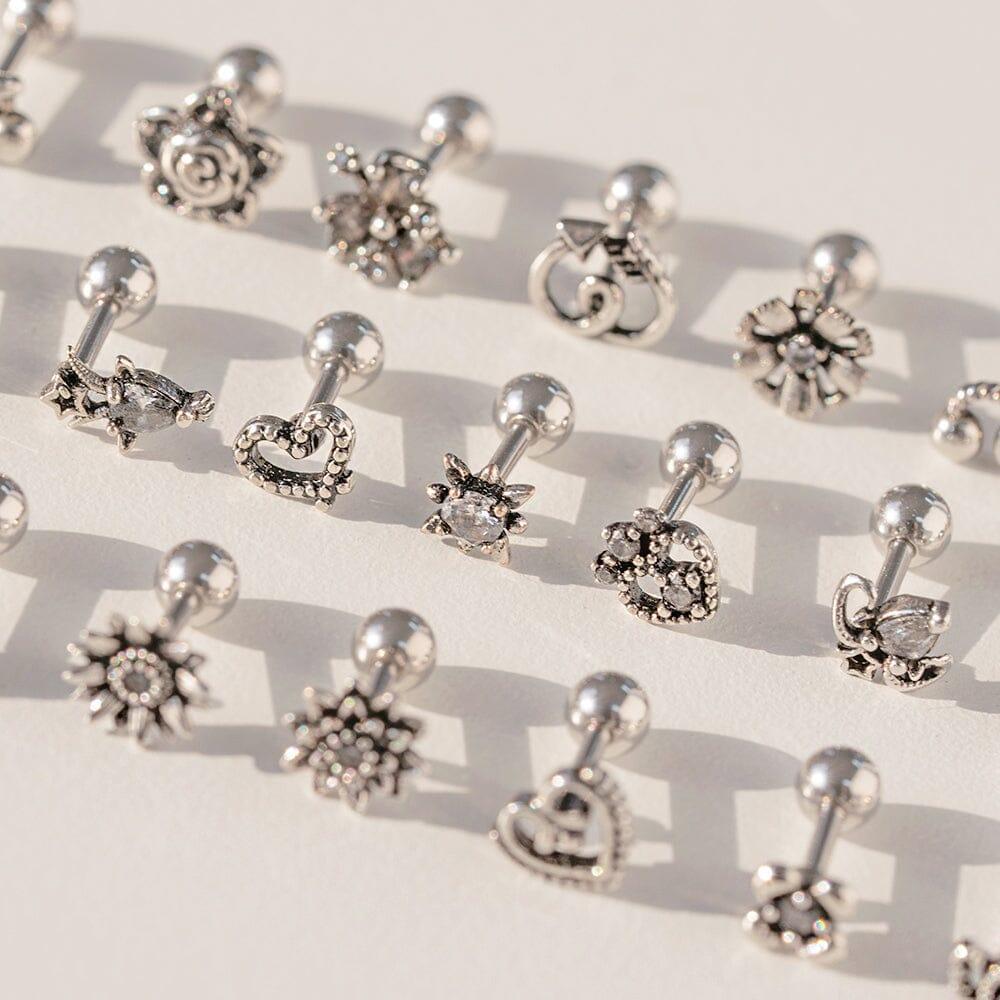 アンティークムード ボディピアス 軟骨ピアス 片耳用 16G コレクション Piercing SET ME UP♡ 