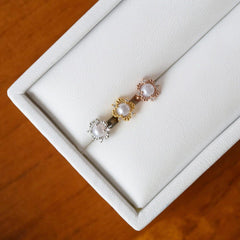 アンティークレース真珠 ピアッシング Piercing 10000won