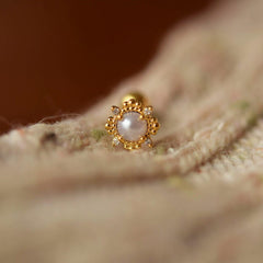 アンティークレース真珠 ピアッシング Piercing 10000won