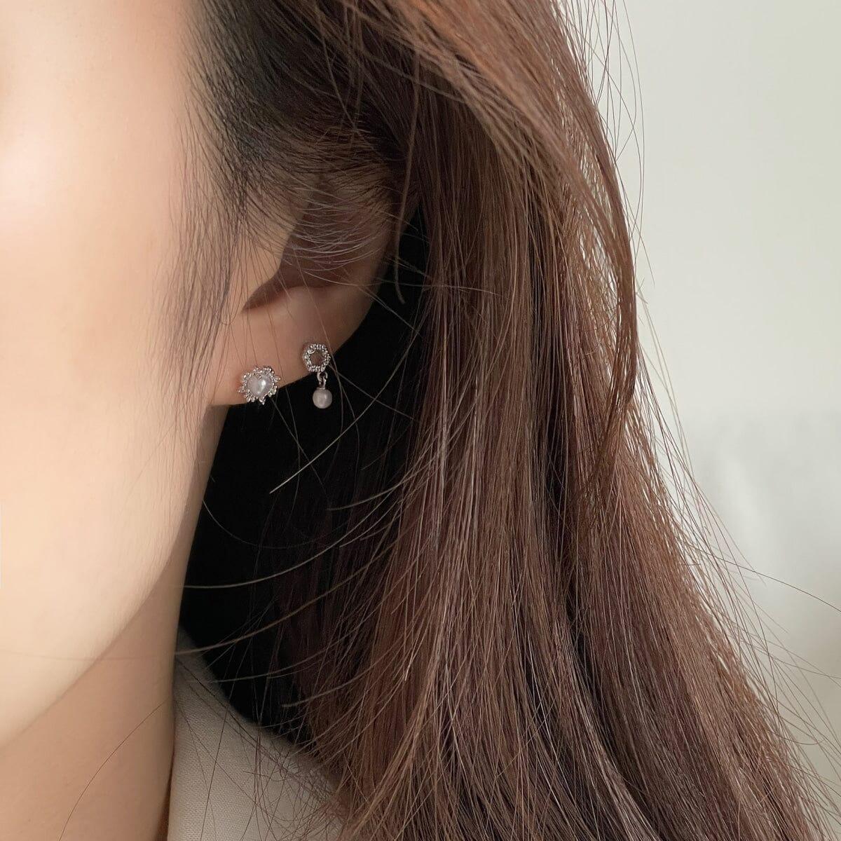 アンティークレース真珠 ピアッシング Piercing 10000won
