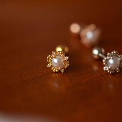 アンティークレース真珠 ピアッシング Piercing 10000won