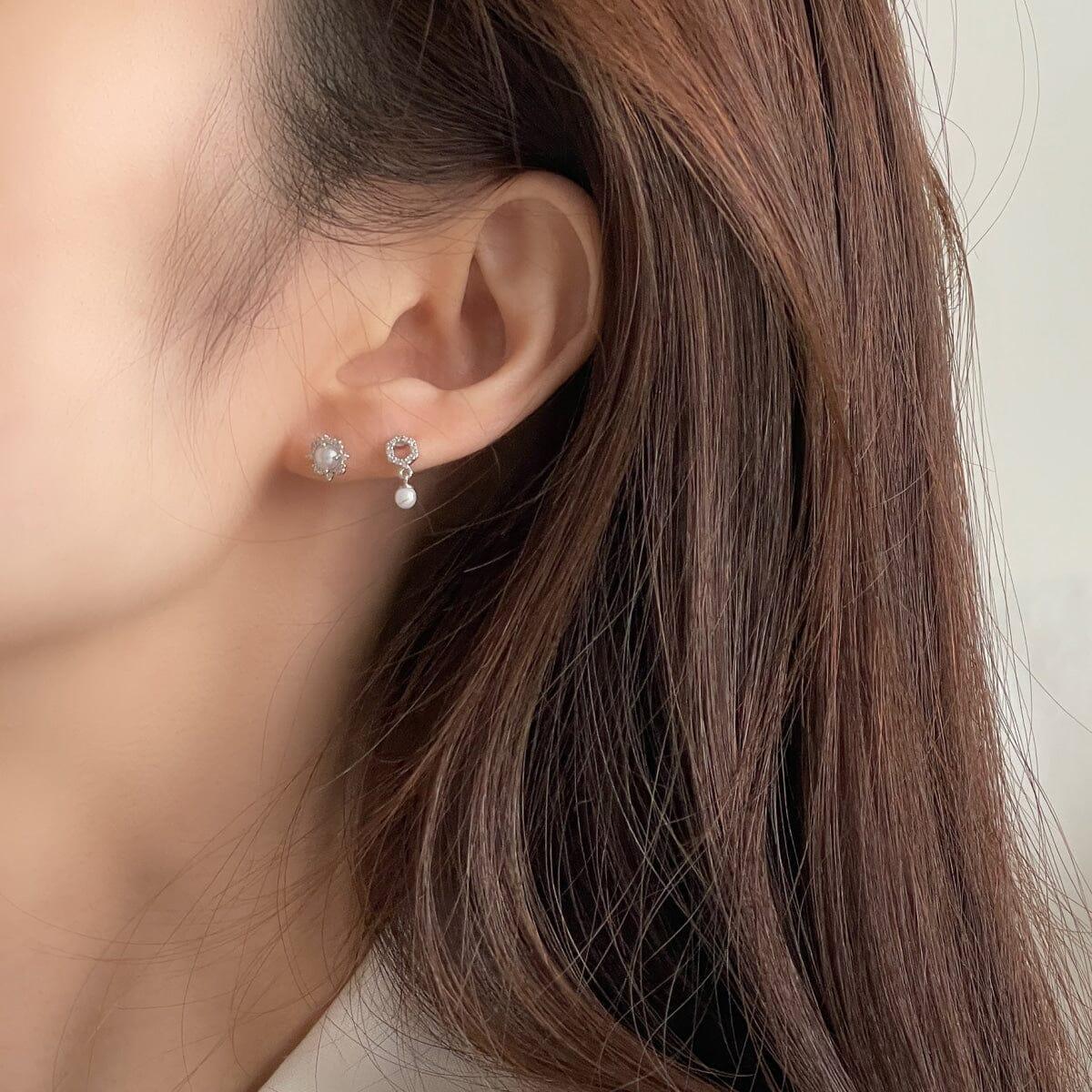 アンティークレース真珠 ピアッシング Piercing 10000won
