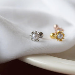 アンティークレース真珠 ピアッシング Piercing 10000won