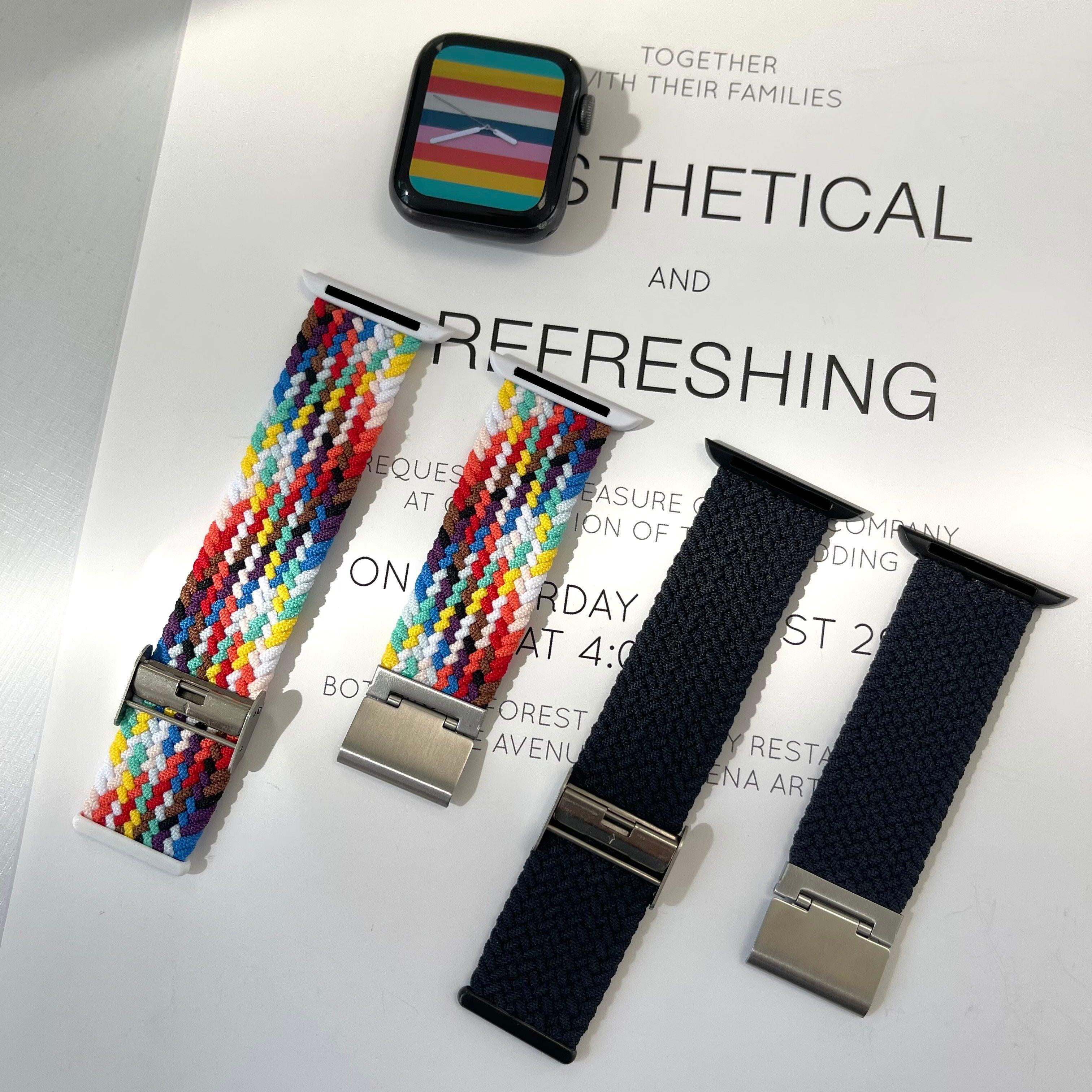 Apple Watch 調整可能 ブレイデッドソロループ (プライド) apple watch バンド givgiv