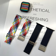 Apple Watch 調整可能 ブレイデッドソロループ (プライド) apple watch バンド givgiv