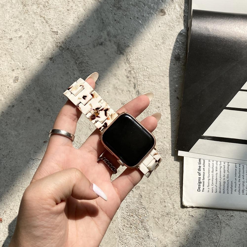 Apple Watch マーブル チェーン バンド (ヌガー) # apple watch バンド givgiv