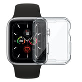 Apple Watch 透明 TPU 全体、ハーフ保護カバー、ケース (単品) apple watch バンド givgiv オール (スクリーン&本体保護用) For 38MM