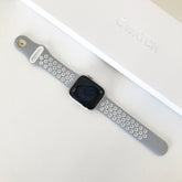 Apple Watch 穴 スポーツバンド(グレー&ホワイト) apple watch バンド givgiv
