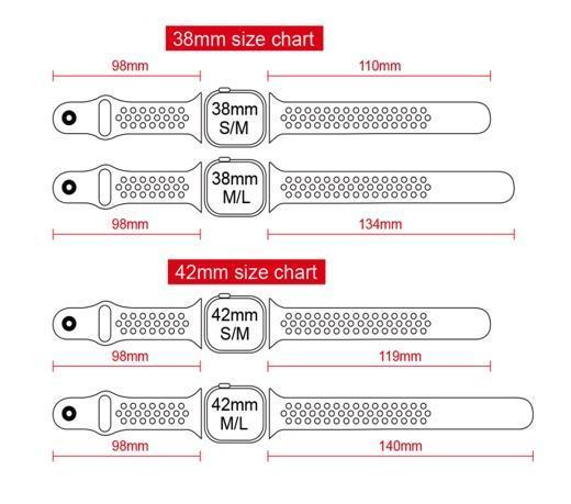 Apple Watch 穴 スポーツバンド(シアン&ブラック) apple watch バンド givgiv