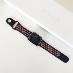 AppleWatch 穴 スポーツバンド(ネイビー&ピンク) apple watch バンド givgiv