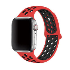 AppleWatch 穴 スポーツバンド(レッド&ブラック) apple watch バンド givgiv