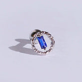 アテナ ブルー スクエア ラウンド ピアッシング Piercing from lizzy