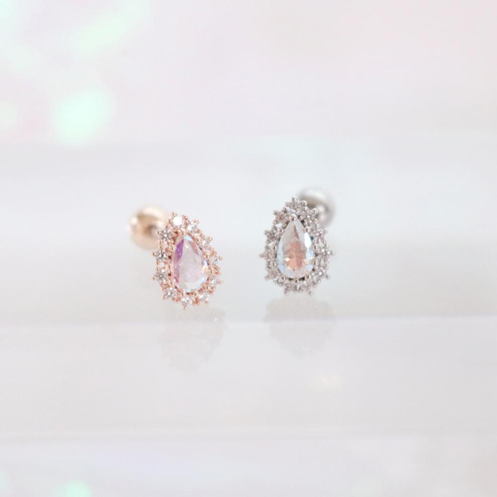 Aurora opal (ピアス/ピアッシング) Piercing bling moon