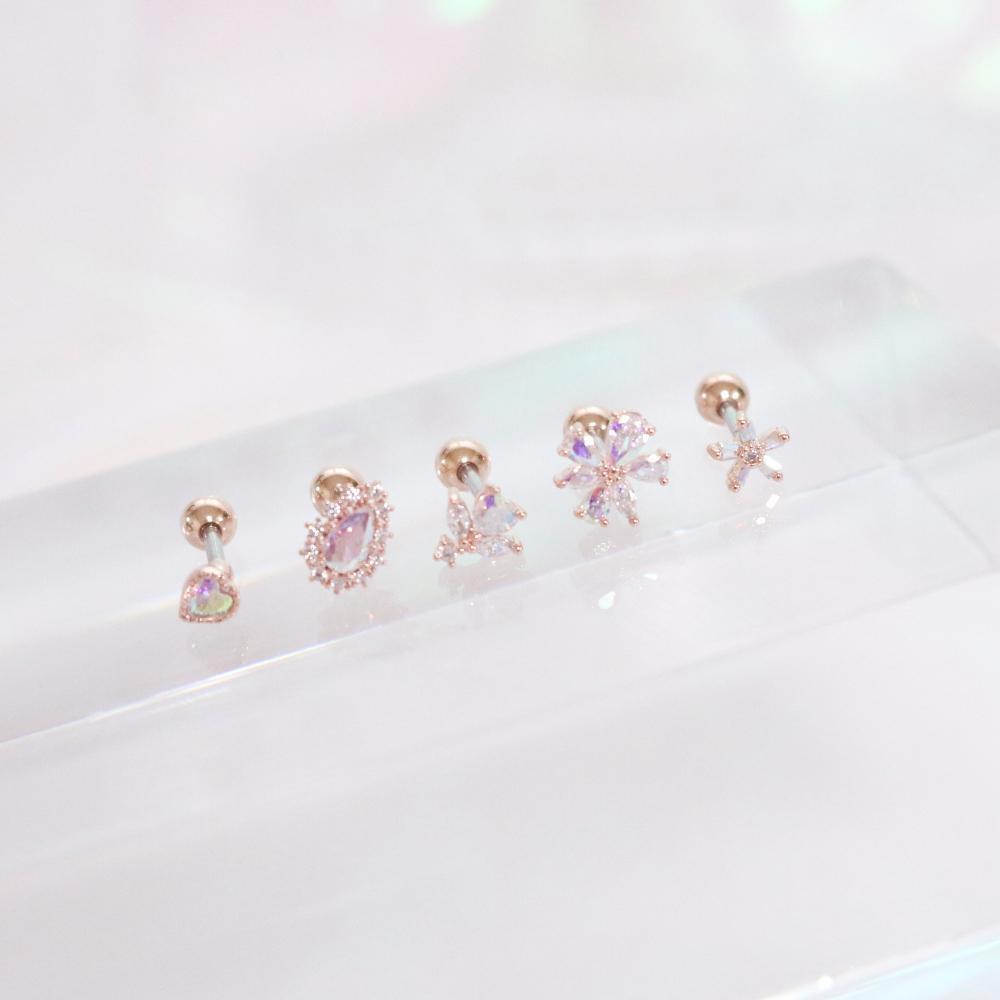 Aurora opal (ピアス/ピアッシング) Piercing bling moon