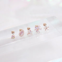 Aurora opal (ピアス/ピアッシング) Piercing bling moon