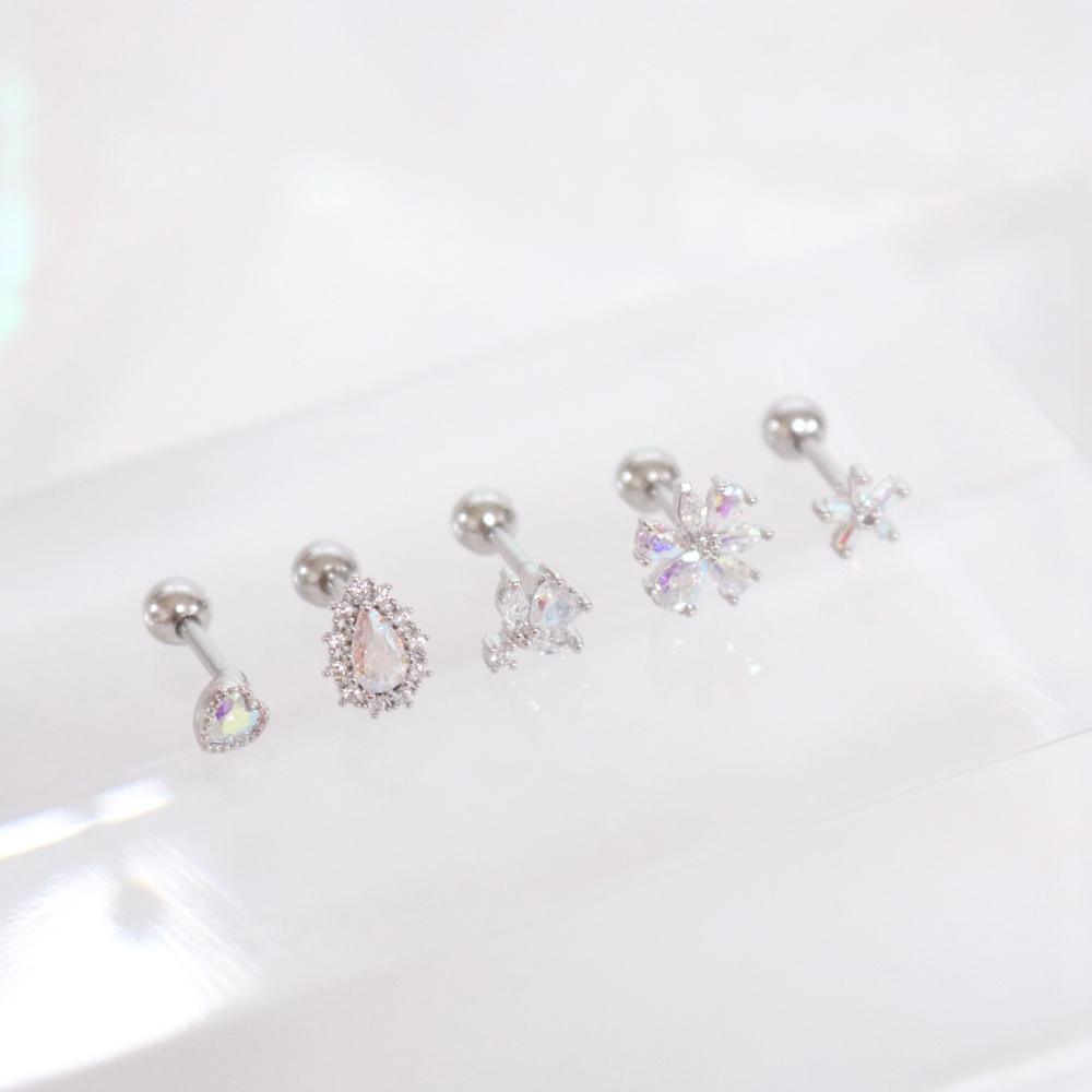 Aurora opal (ピアス/ピアッシング) Piercing bling moon