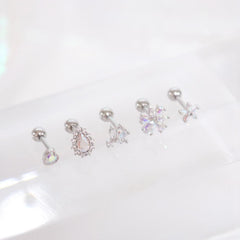 Aurora opal (ピアス/ピアッシング) Piercing bling moon