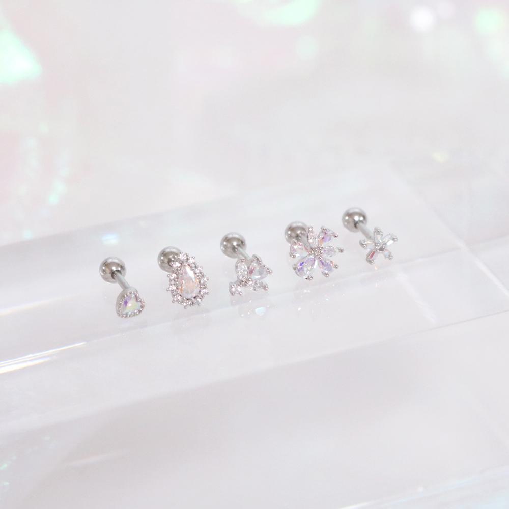 Aurora opal (ピアス/ピアッシング) Piercing bling moon