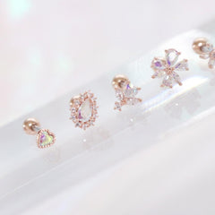 Aurora opal (ピアス/ピアッシング) Piercing bling moon