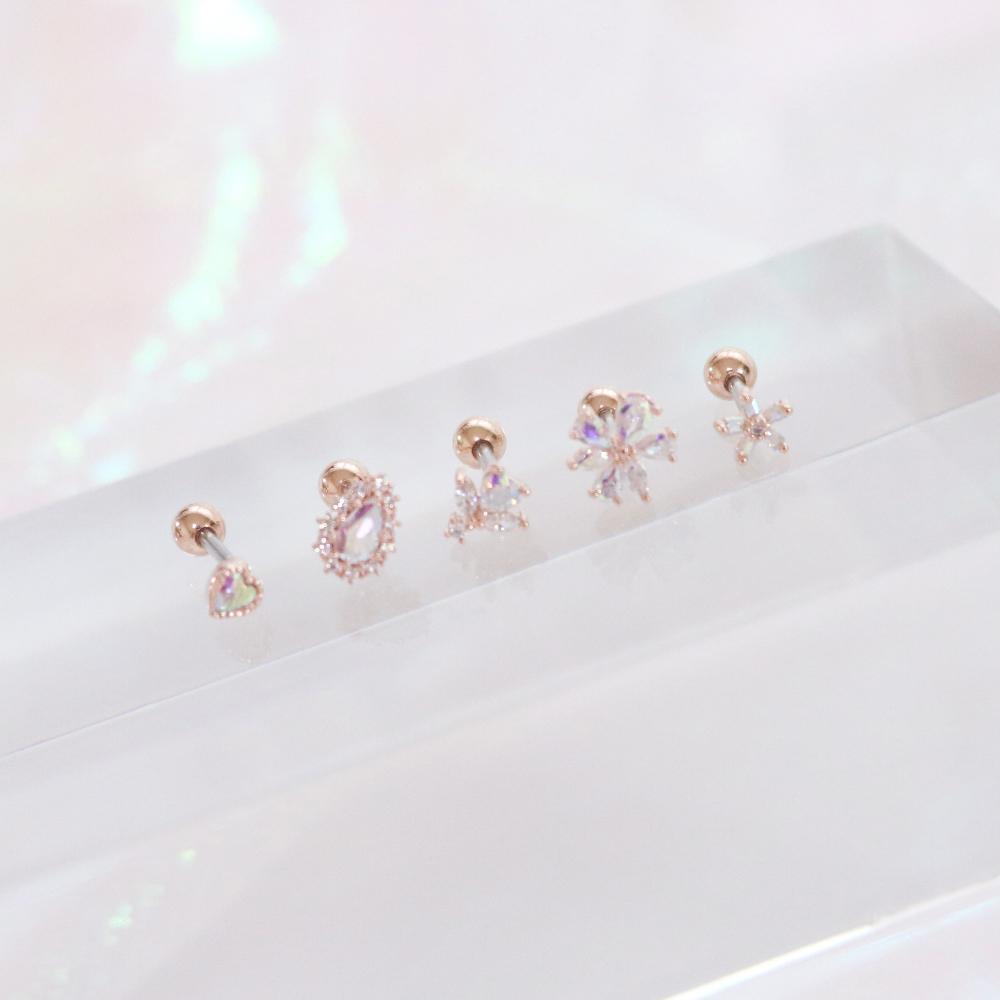 Aurora opal (ピアス/ピアッシング) Piercing bling moon