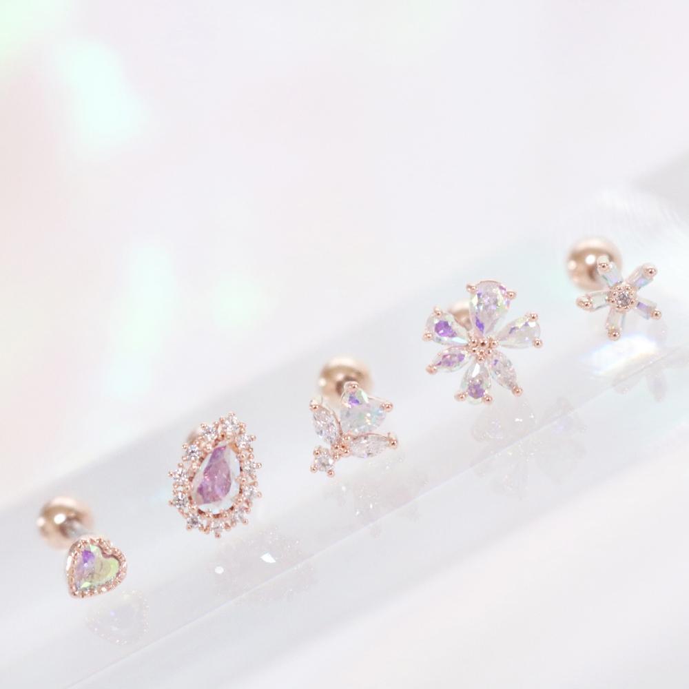 Aurora opal (ピアス/ピアッシング) Piercing bling moon