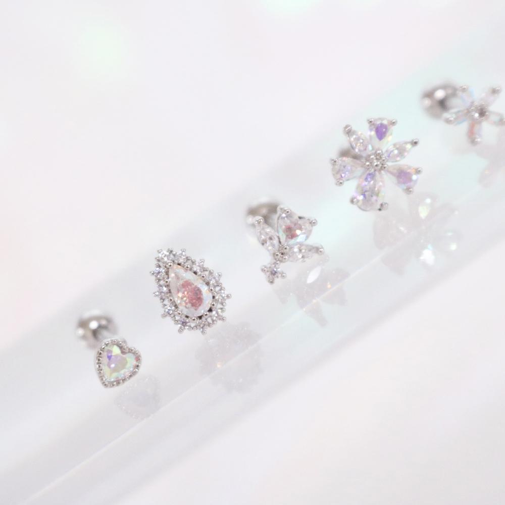 Aurora opal (ピアス/ピアッシング) Piercing bling moon