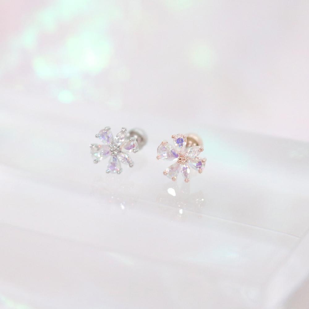 Aurora opal (ピアス/ピアッシング) Piercing bling moon