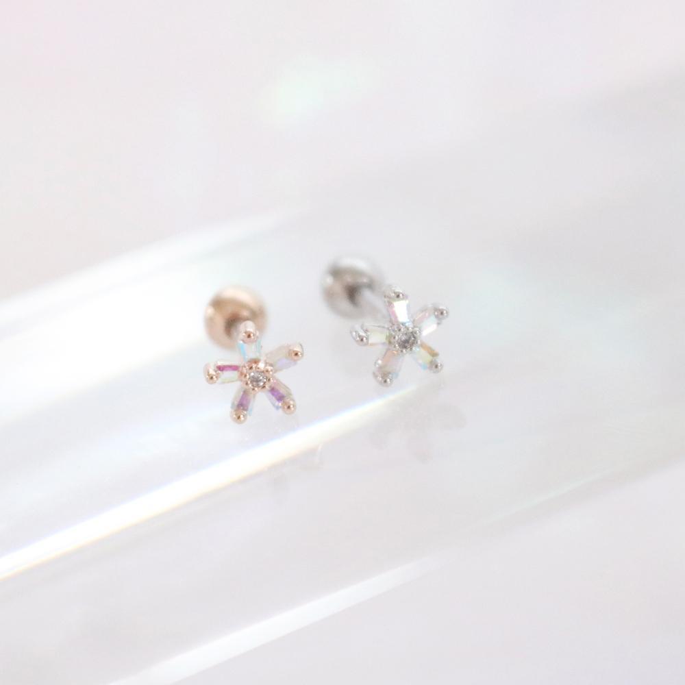 Aurora opal (ピアス/ピアッシング) Piercing bling moon