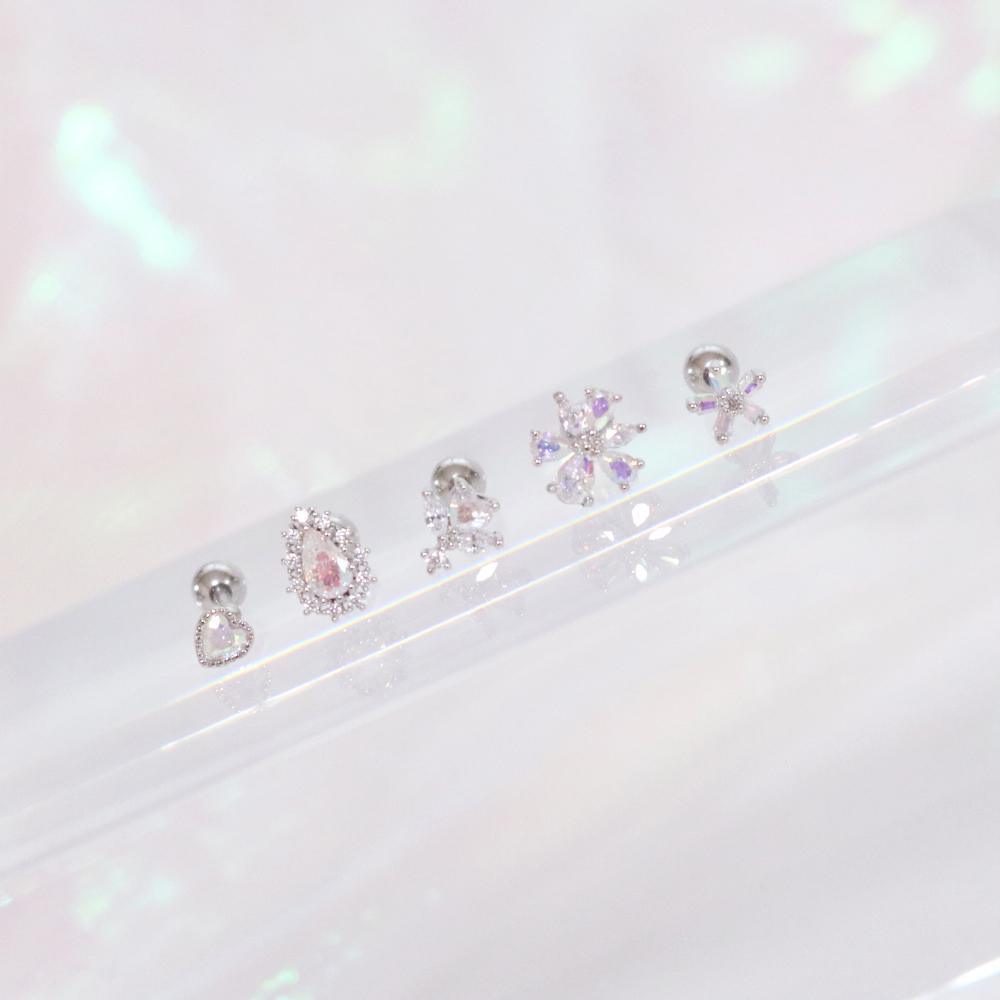 Aurora opal (ピアス/ピアッシング) Piercing bling moon