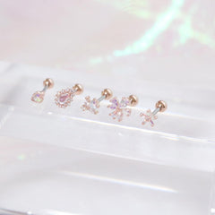 Aurora opal (ピアス/ピアッシング) Piercing bling moon