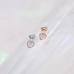 Aurora opal (ピアス/ピアッシング) Piercing bling moon