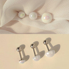 半球オーロラ真珠ピアッシング Piercing SET ME UP♡