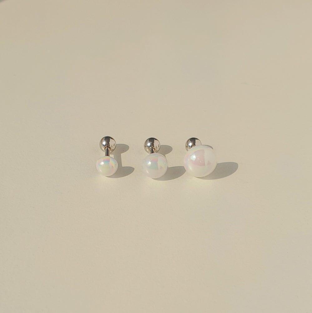 半球オーロラ真珠ピアッシング Piercing SET ME UP♡