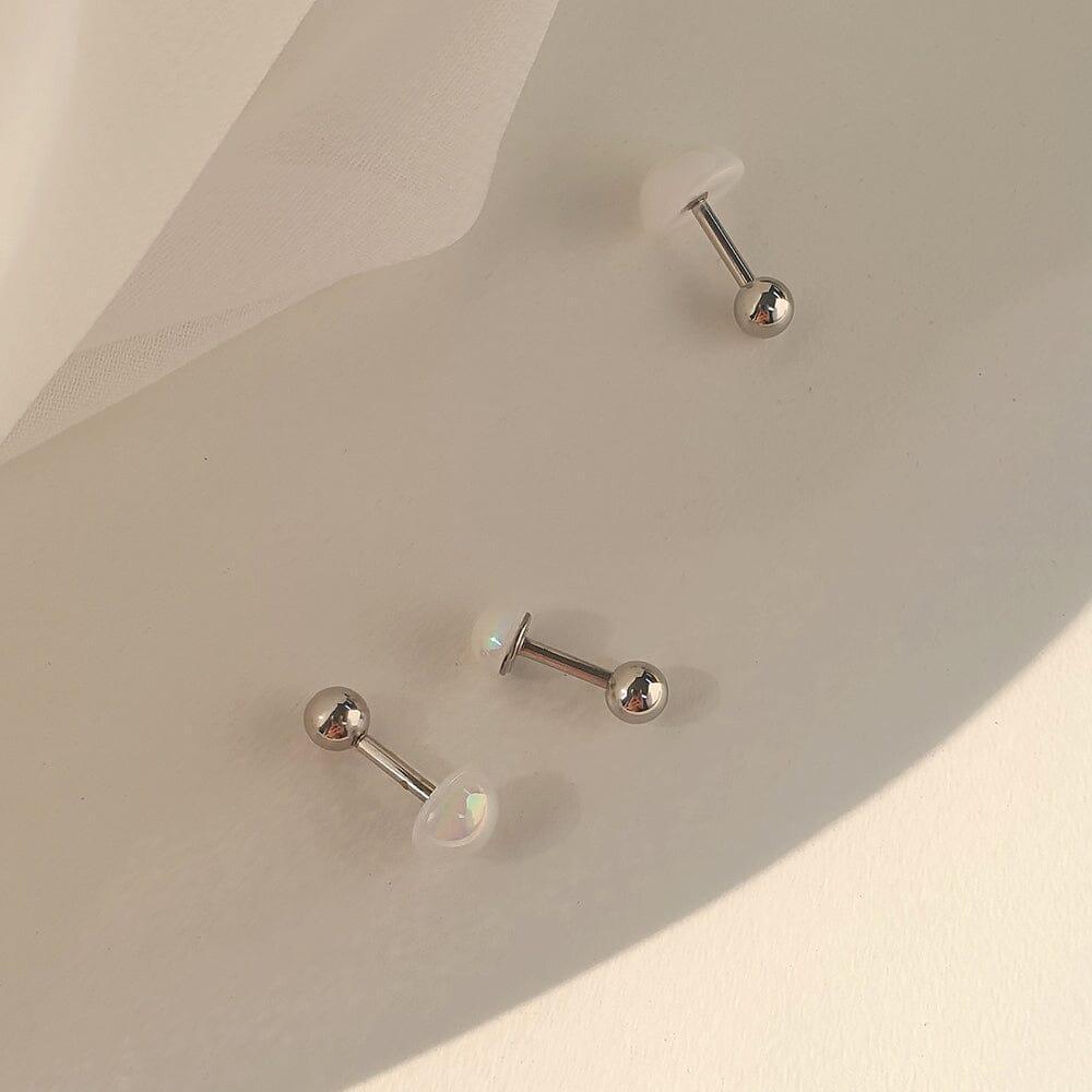 半球オーロラ真珠ピアッシング Piercing SET ME UP♡