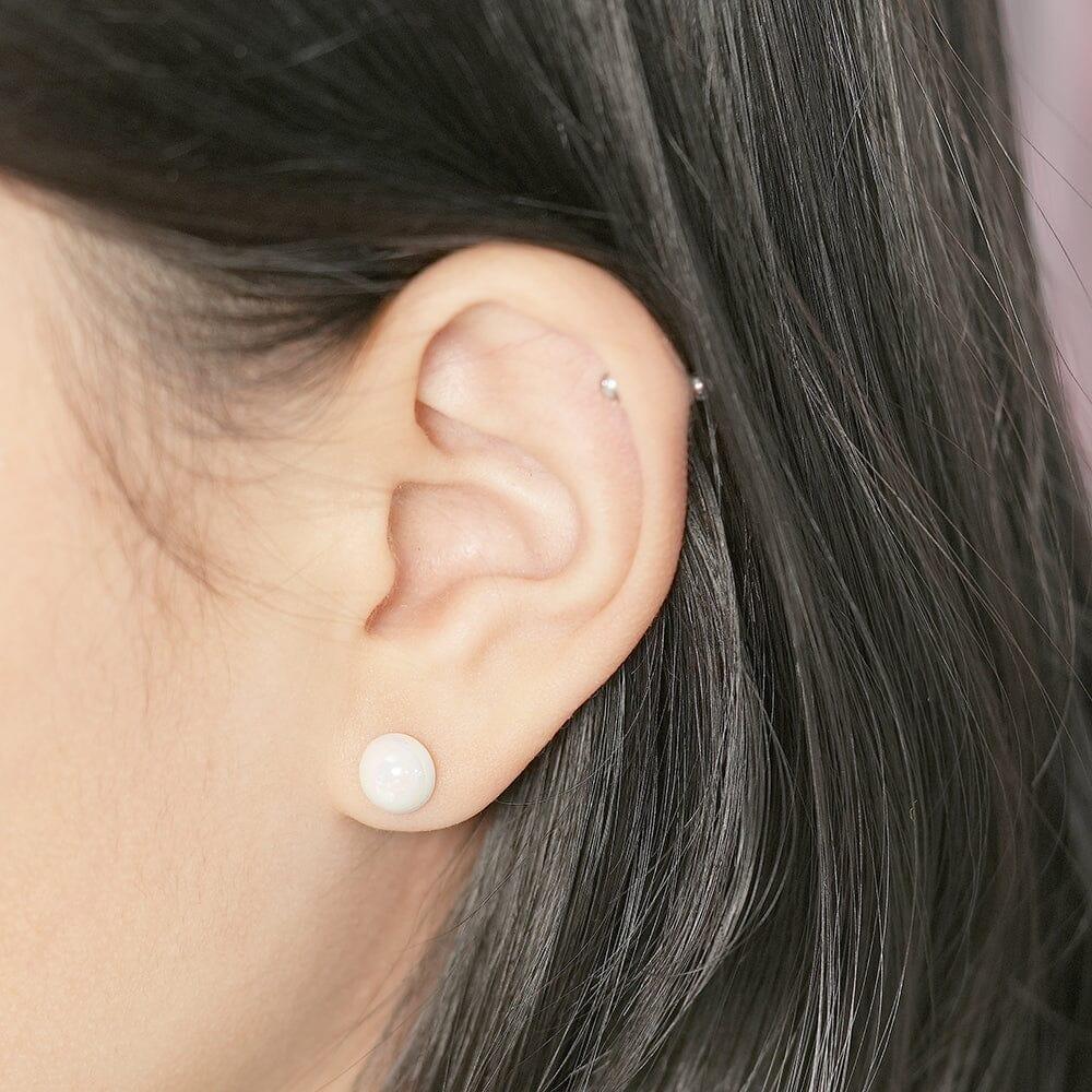 半球オーロラ真珠ピアッシング Piercing SET ME UP♡