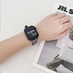 【バンド単品- 3色】ベーシック 千鳥格子柄 本革 アップルウォッチバンド apple watch バンド givgiv