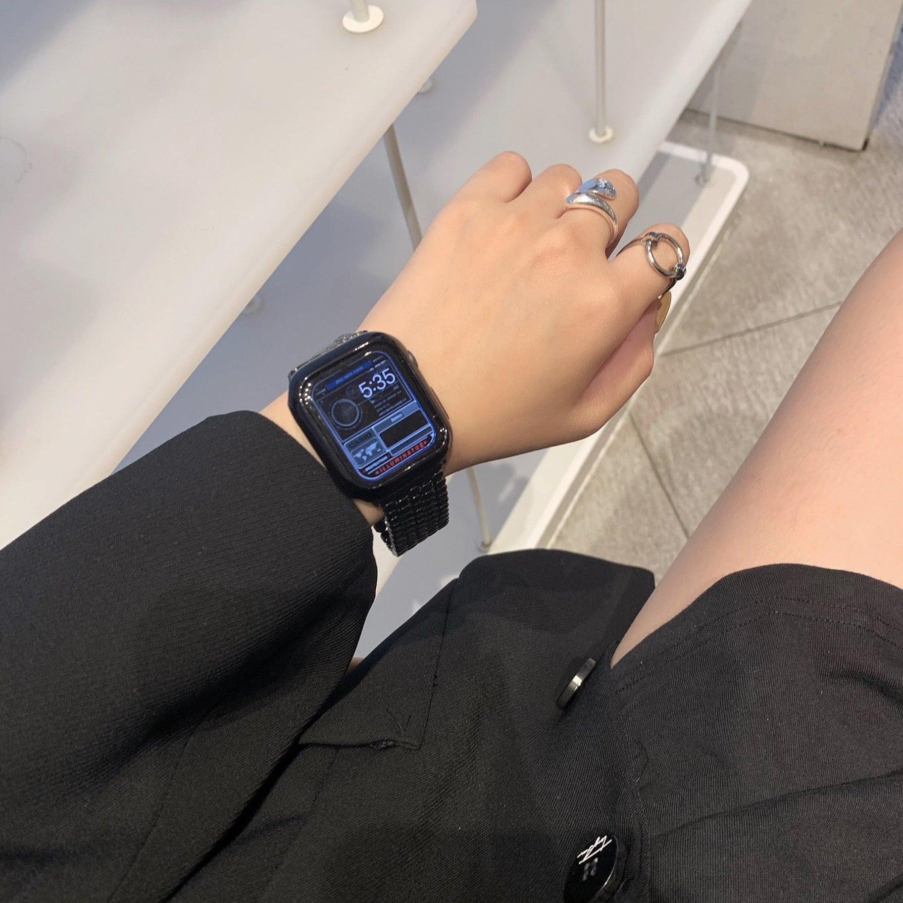 【バンド単品-4色】ハニカム メタル チェーンバンド applewatch# apple watch バンド givgiv