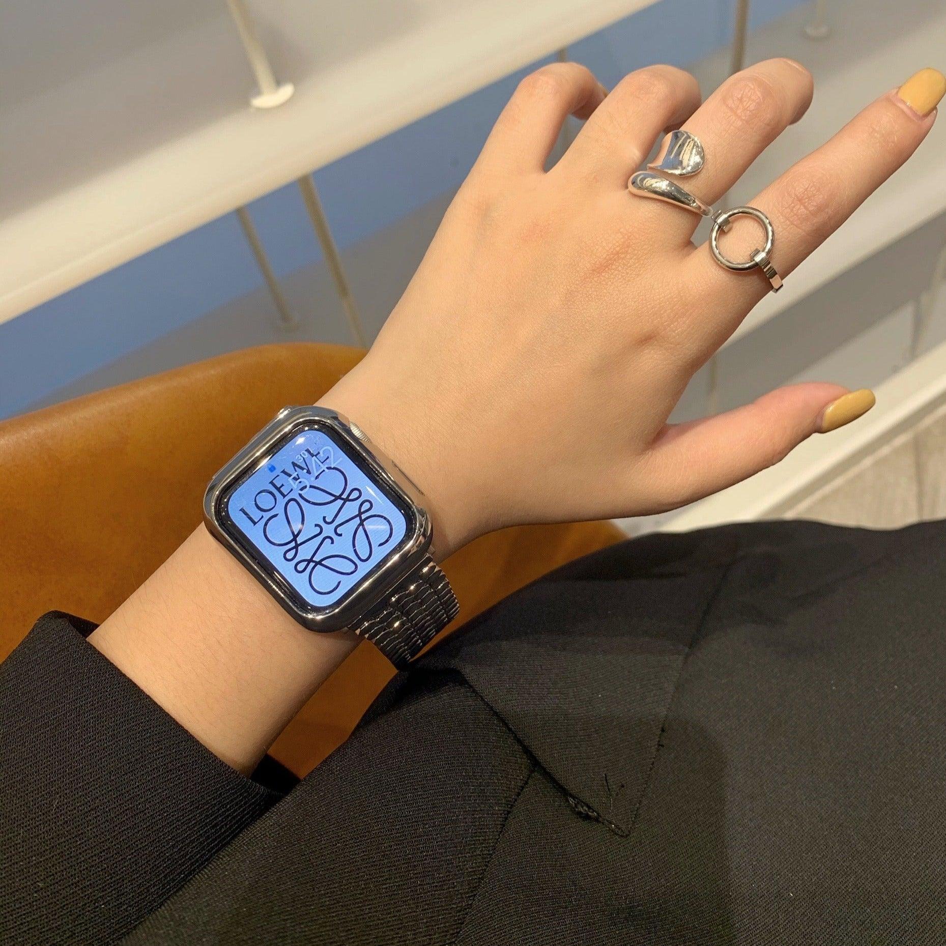 【バンド単品-4色】ハニカム メタル チェーンバンド applewatch# apple watch バンド givgiv