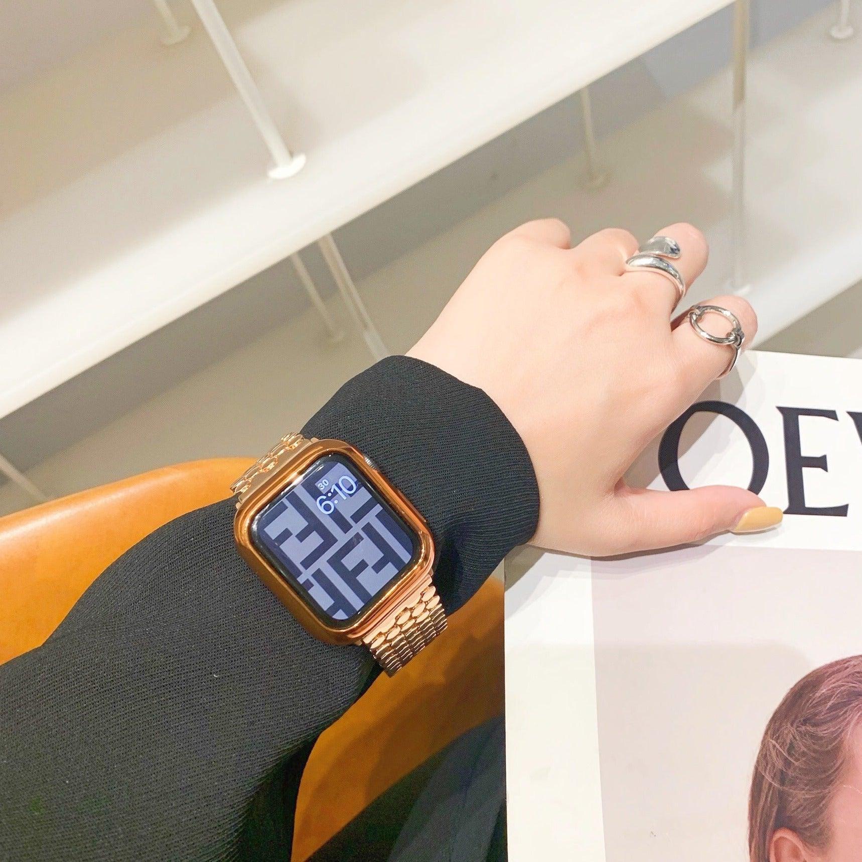 【バンド単品-4色】ハニカム メタル チェーンバンド applewatch# apple watch バンド givgiv